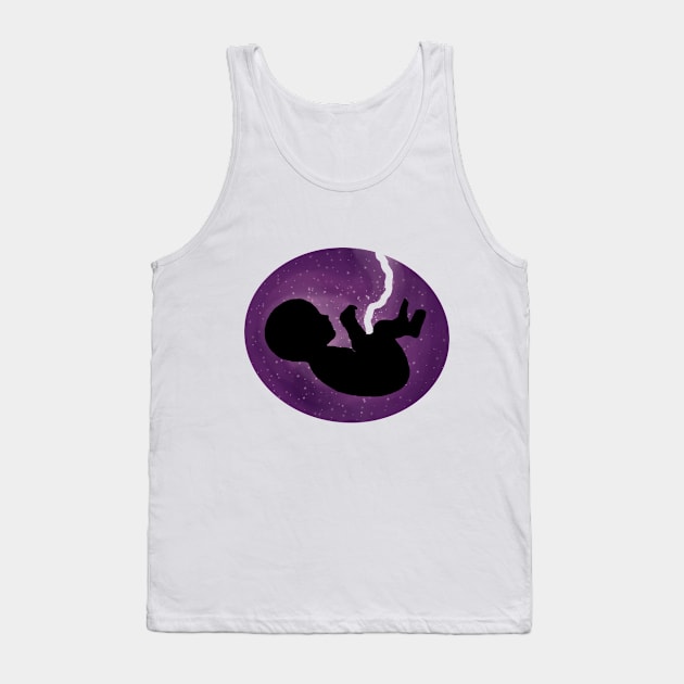 Galaxy Embryo - Galaxy Fetus Tank Top by Tilila